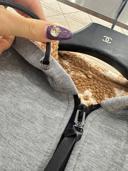Teddy Fleece Sweatshirt Jacket