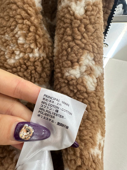 Teddy Fleece Sweatshirt Jacket