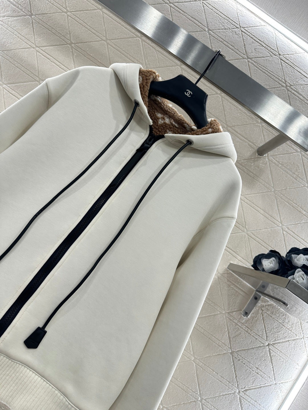 Teddy Fleece Sweatshirt Jacket