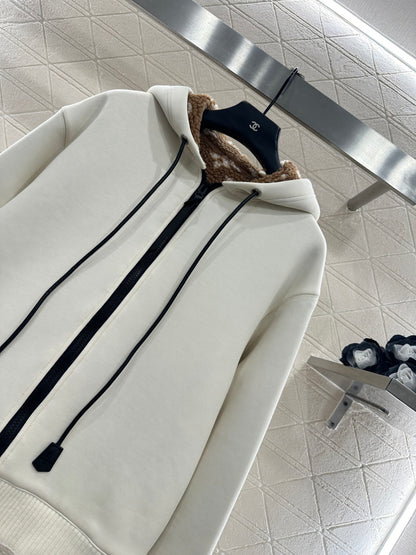 Teddy Fleece Sweatshirt Jacket