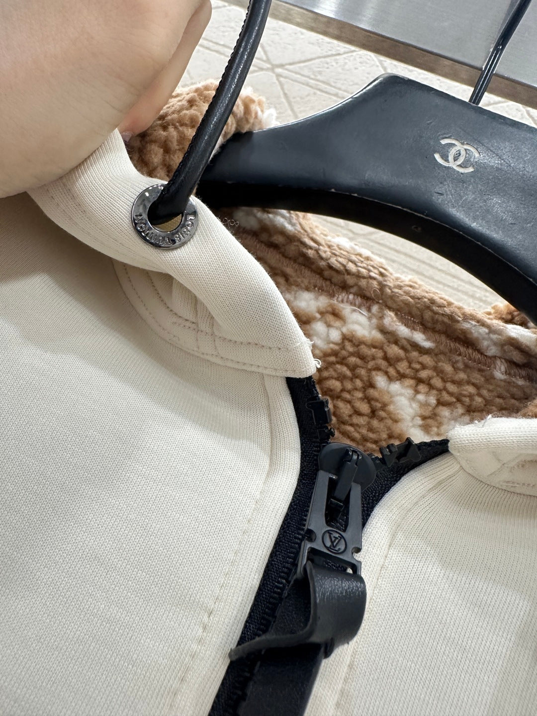Teddy Fleece Sweatshirt Jacket