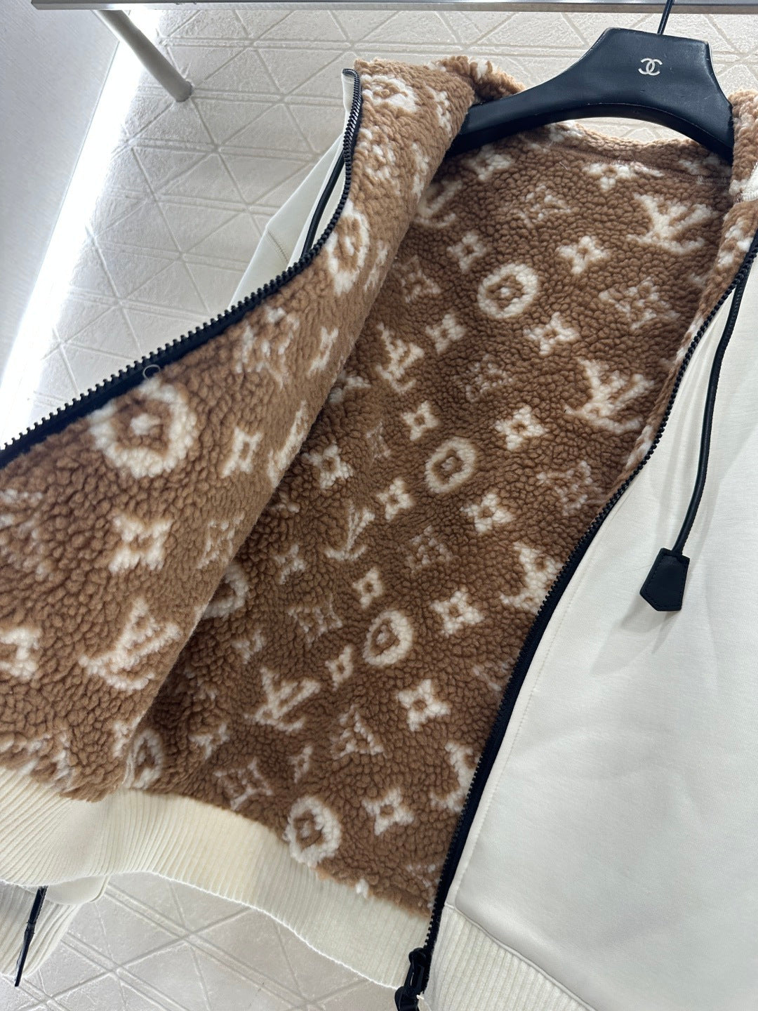 Teddy Fleece Sweatshirt Jacket