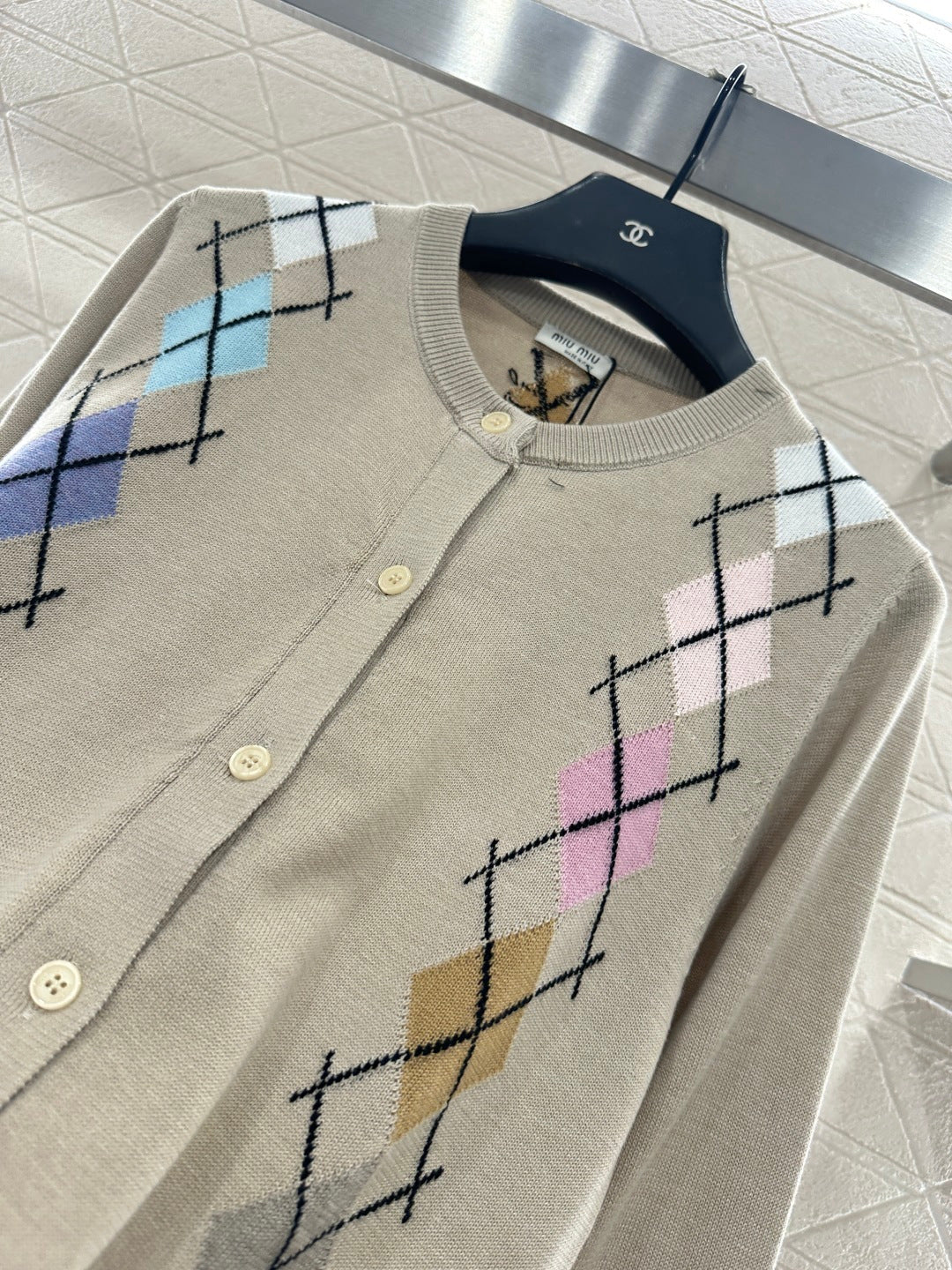 Diamond Pattern Cardigan