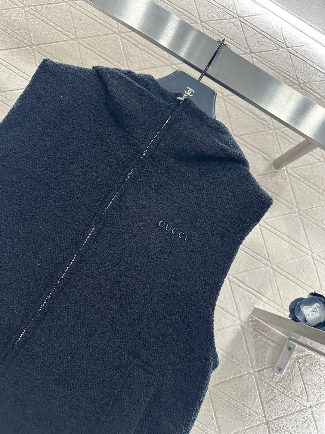 Reversible Wool Jacquard Cotton Vest