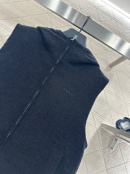 Reversible Wool Jacquard Cotton Vest
