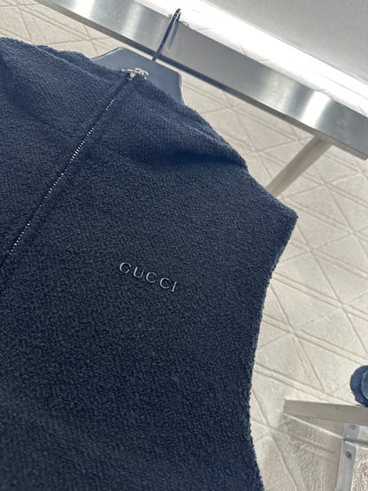 Reversible Wool Jacquard Cotton Vest