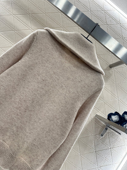 Knitted Zip-Up Cardigan