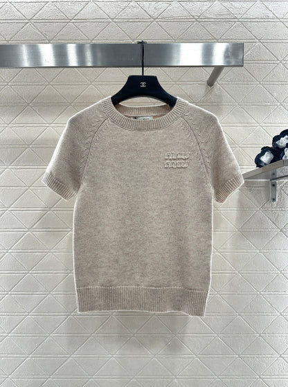 Knitted Short-Sleeve T-Shirt