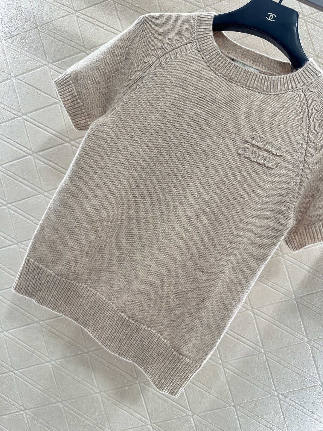 Knitted Short-Sleeve T-Shirt
