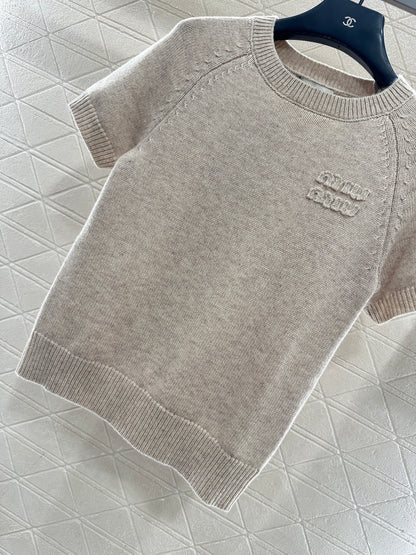 Knitted Short-Sleeve T-Shirt