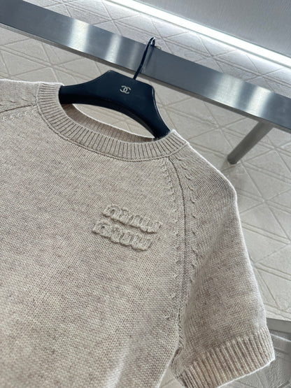 Knitted Short-Sleeve T-Shirt