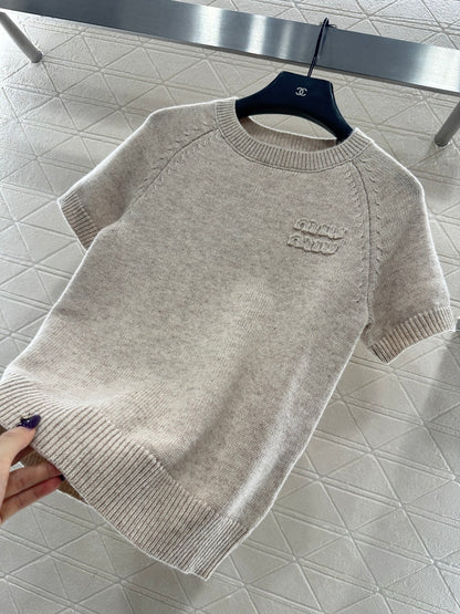 Knitted Short-Sleeve T-Shirt