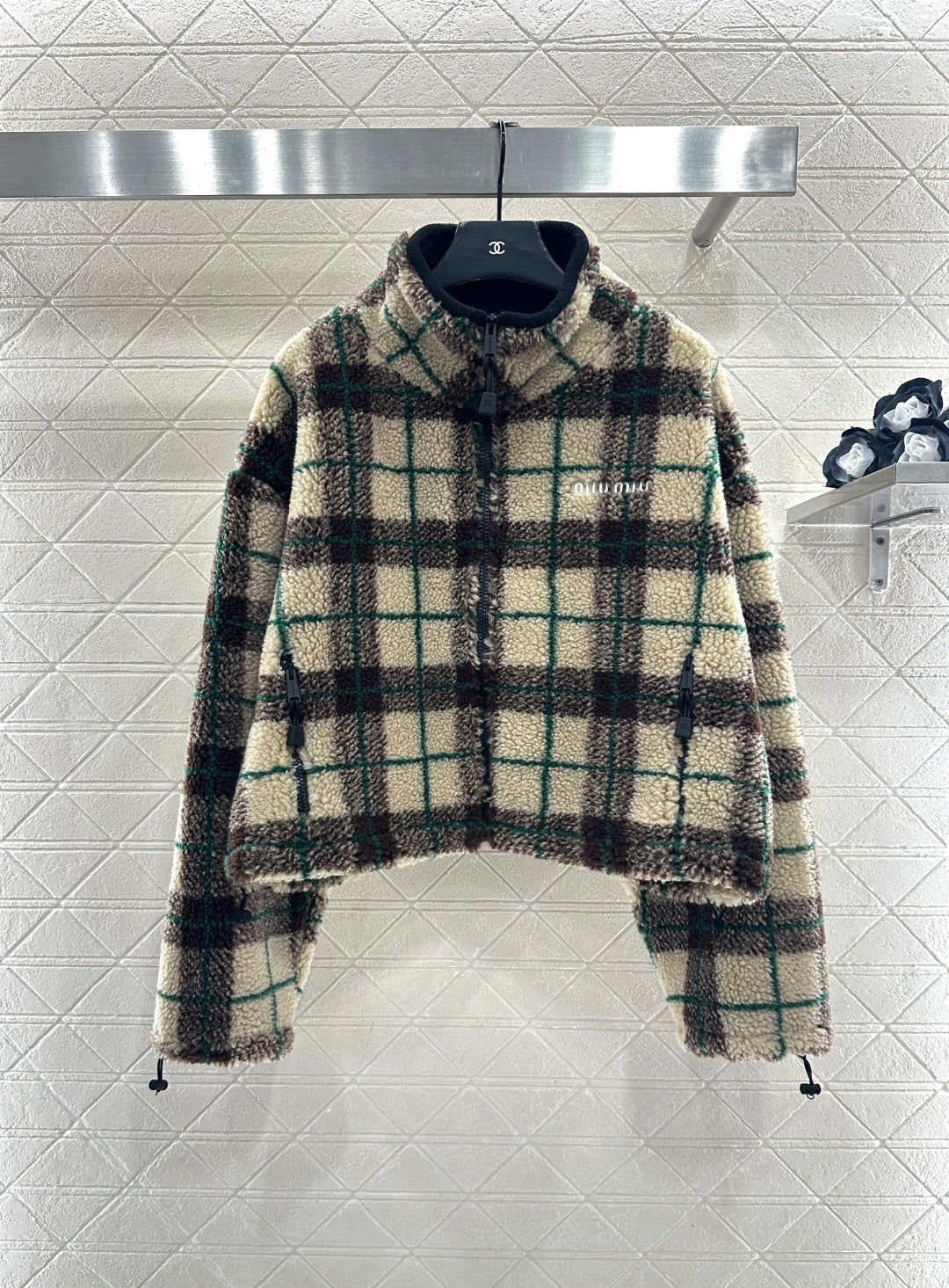 Short Plaid Coat