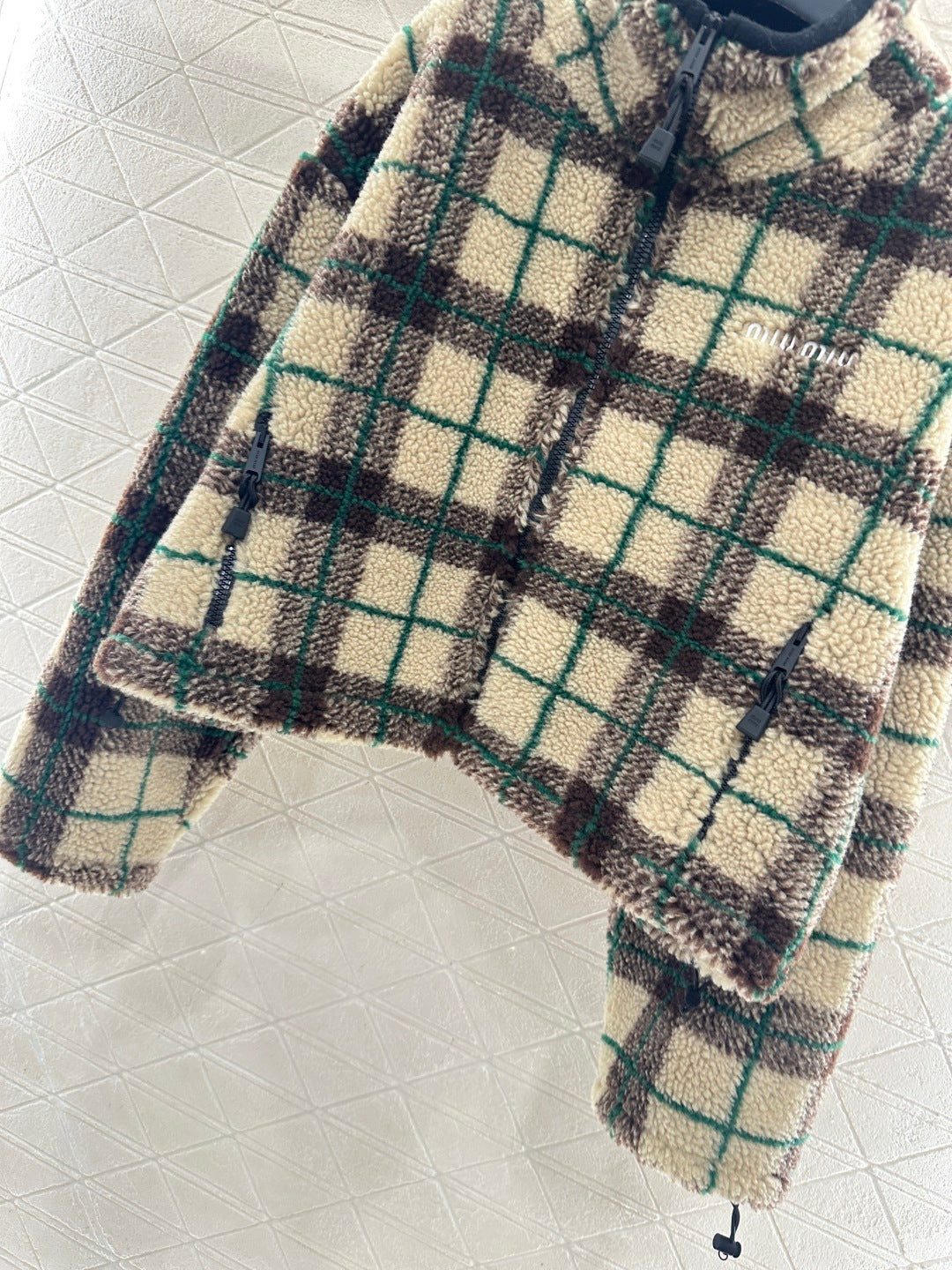 Short Plaid Coat