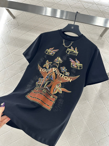 Crew Neck Logo Print T-Shirt