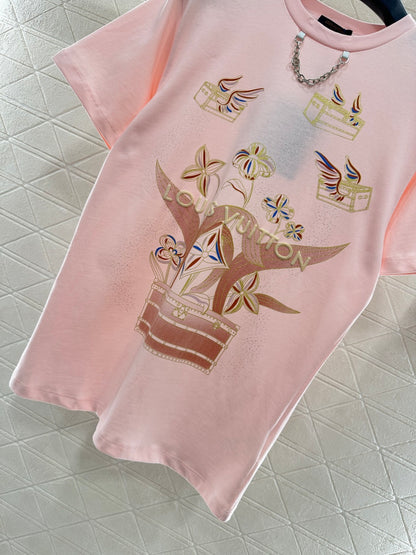 Crew Neck Logo Print T-Shirt