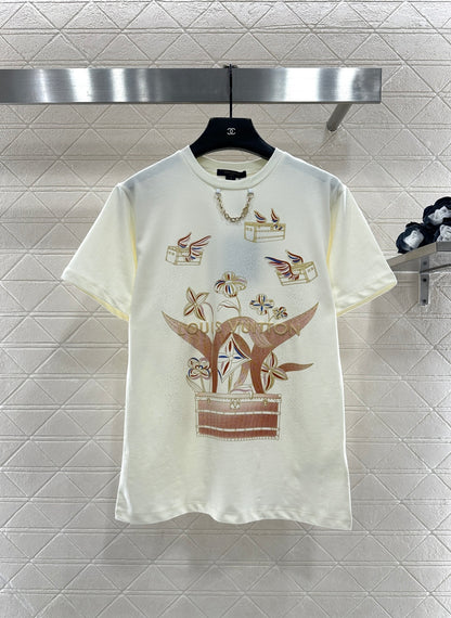Crew Neck Logo Print T-Shirt