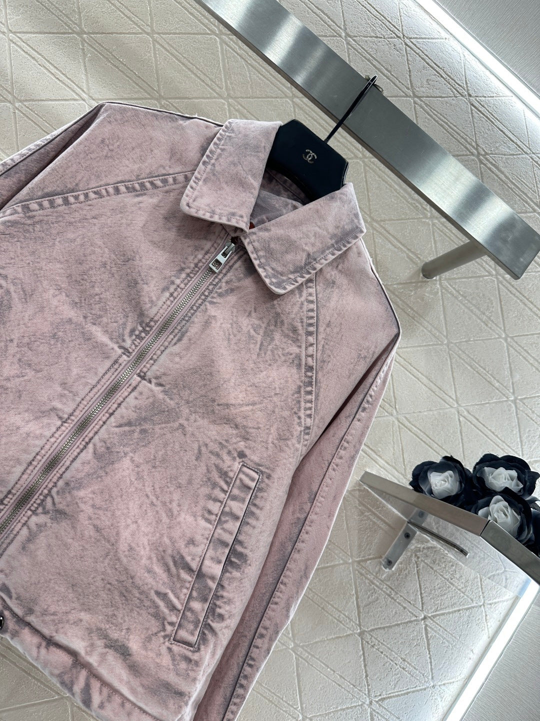 Loop-front Denim Jacket