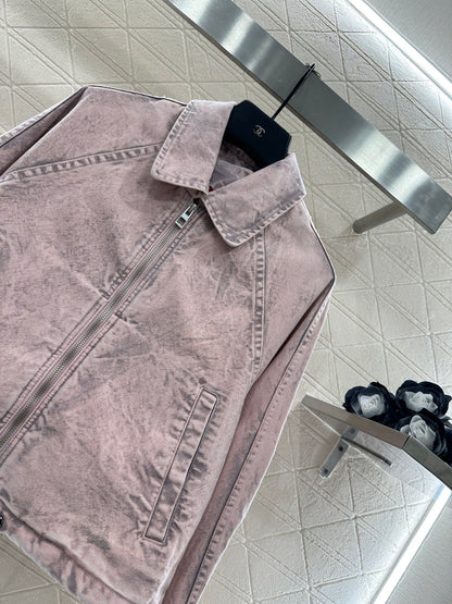 Loop-front Denim Jacket