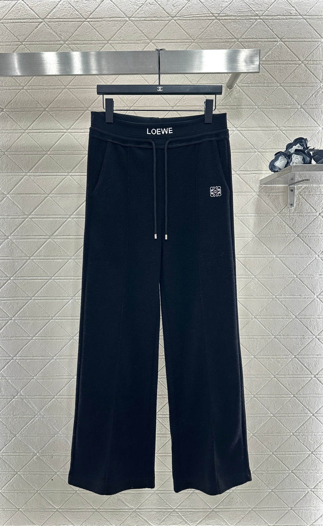 Fleece Casual Webbing Pants