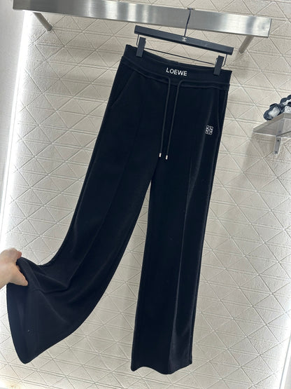 Fleece Casual Webbing Pants