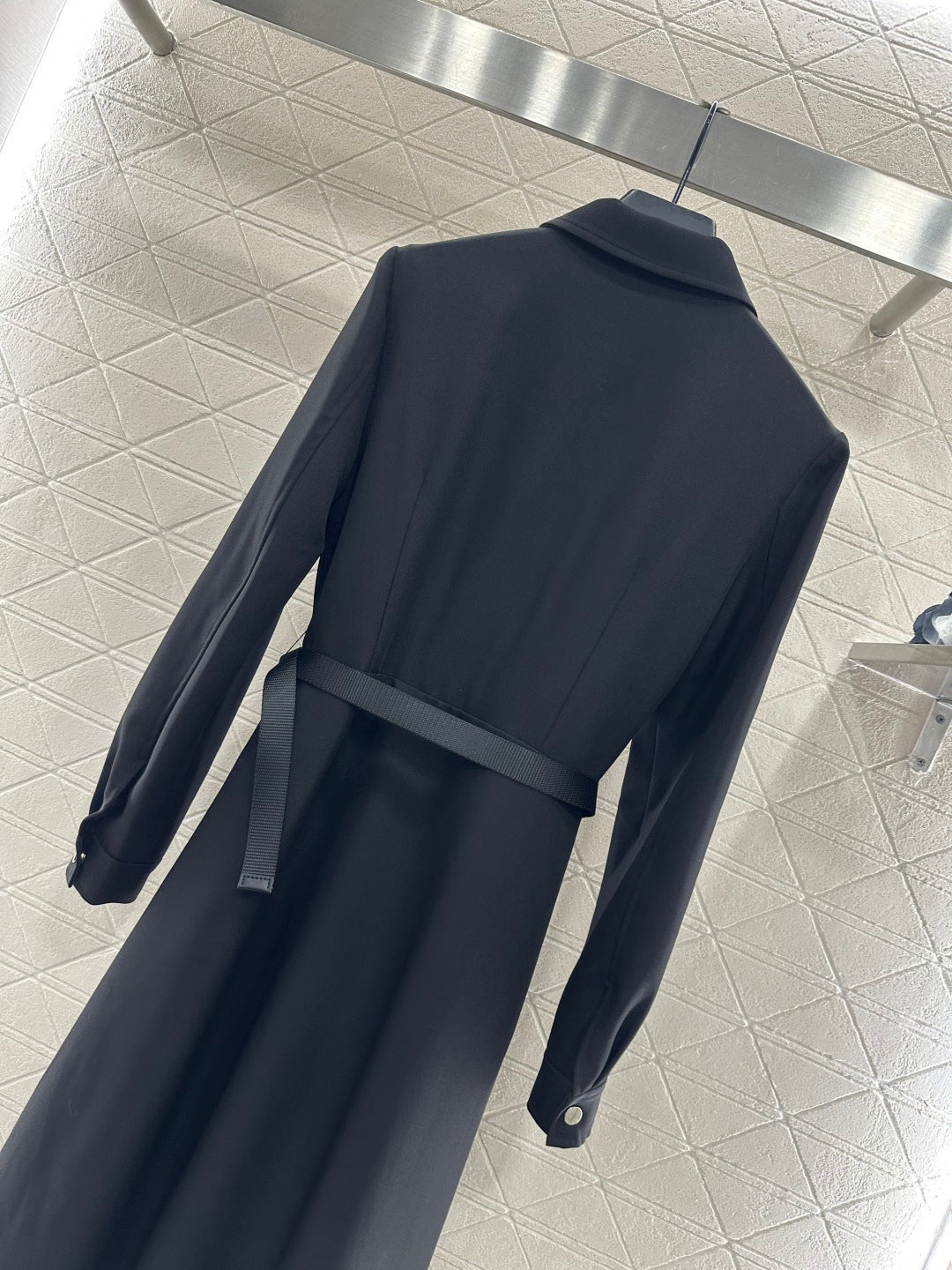 Located Shirt Dress with Belt