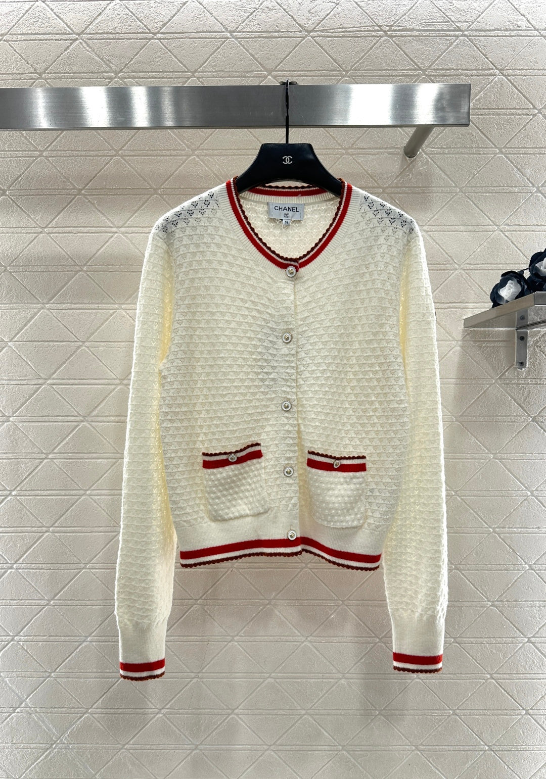 Crew Neck Knit Cardigan