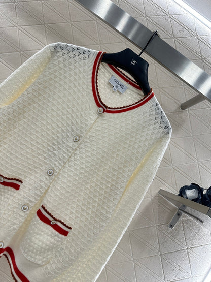 Crew Neck Knit Cardigan