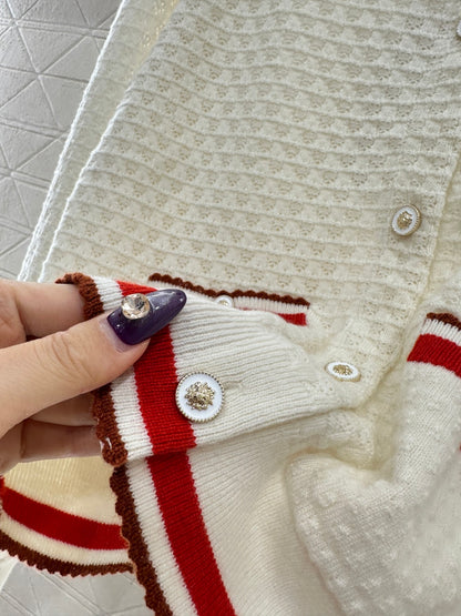 Crew Neck Knit Cardigan