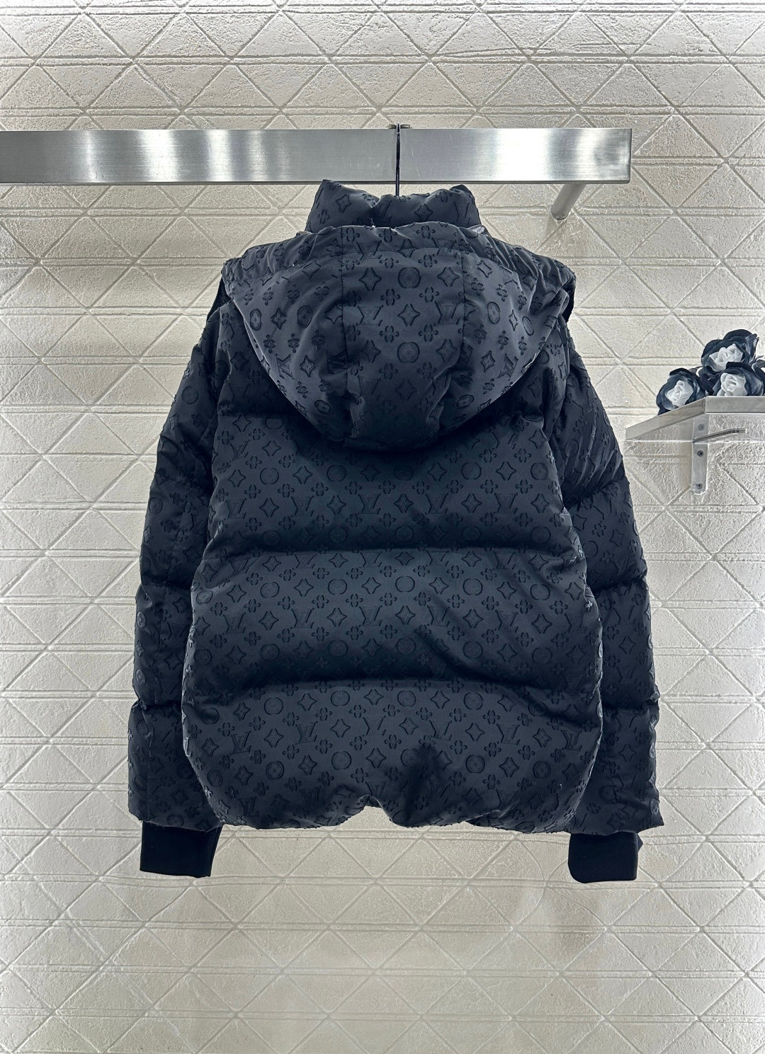Detachable Jacquard Down Jacket