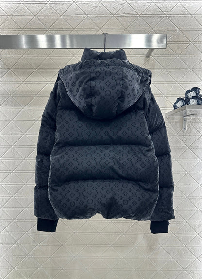 Detachable Jacquard Down Jacket