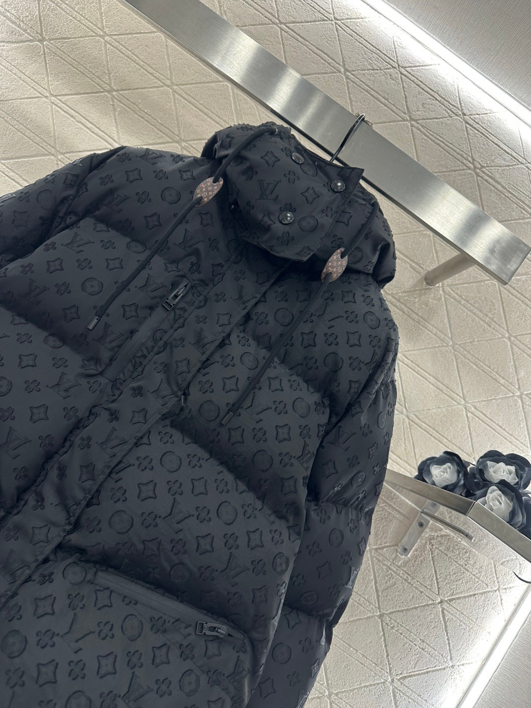 Detachable Jacquard Down Jacket