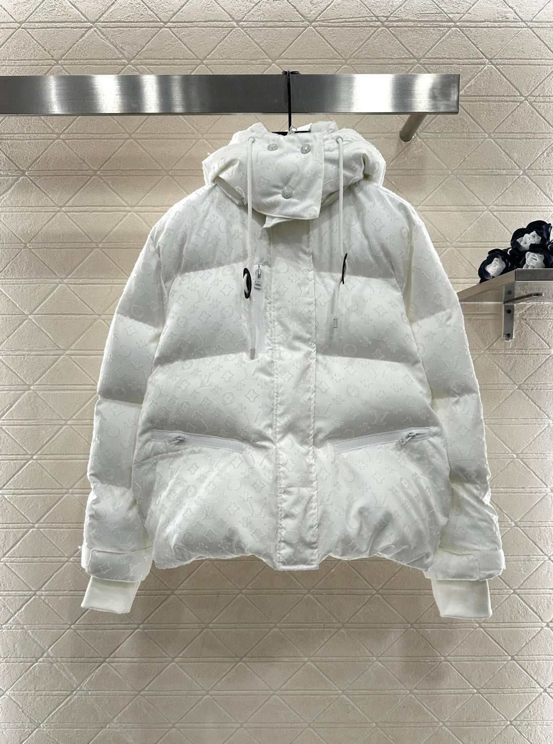 Detachable Jacquard Down Jacket