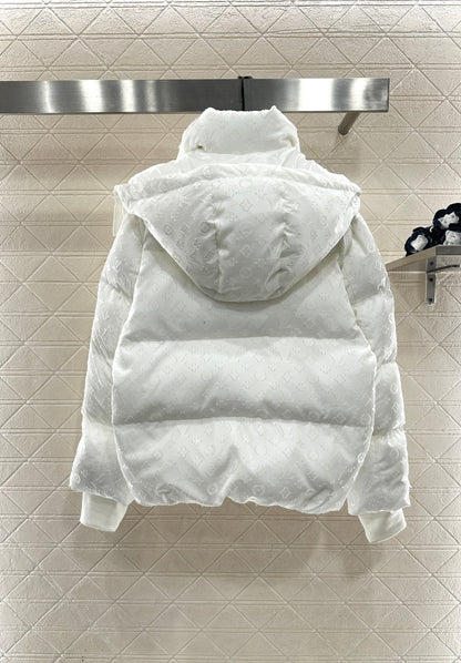 Detachable Jacquard Down Jacket