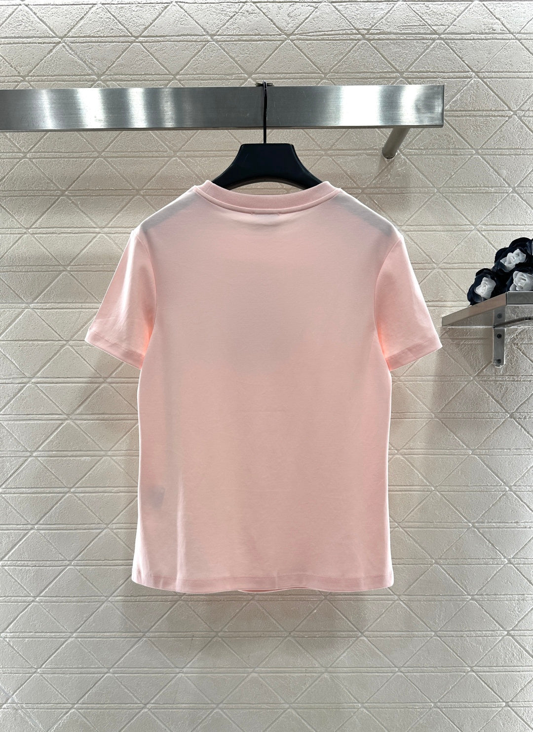 Rhinestone Beaded Logo T-Shirt