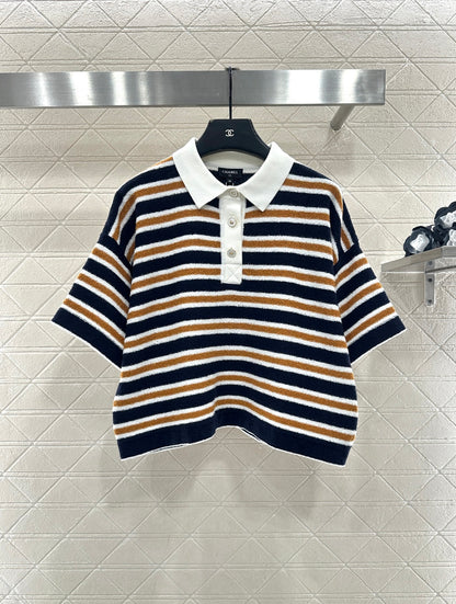 Knitted Striped T-shirt