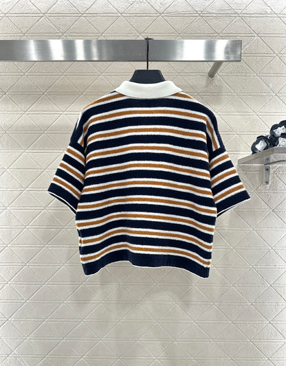 Knitted Striped T-shirt