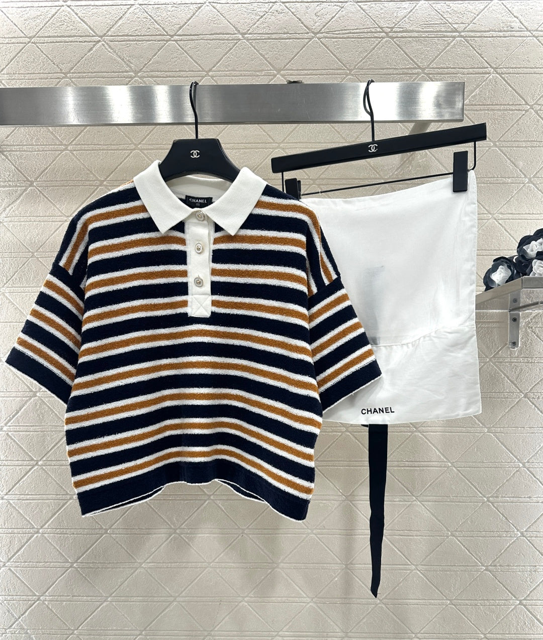 Knitted Striped T-shirt