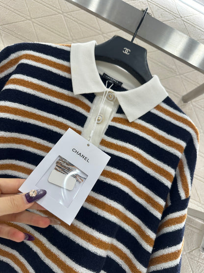 Knitted Striped T-shirt