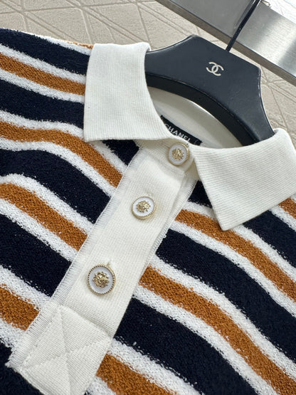 Knitted Striped T-shirt