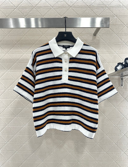 Knitted Striped T-shirt