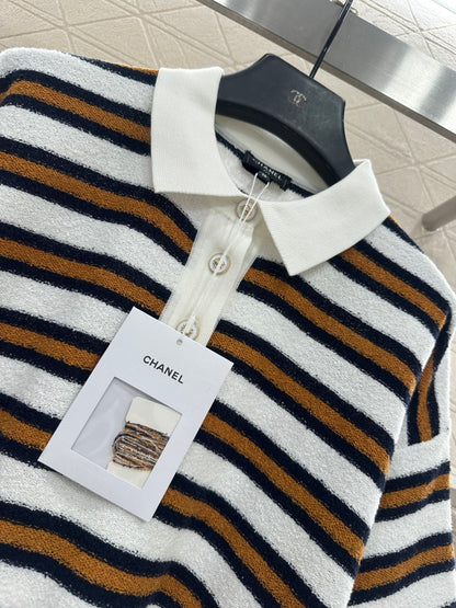 Knitted Striped T-shirt