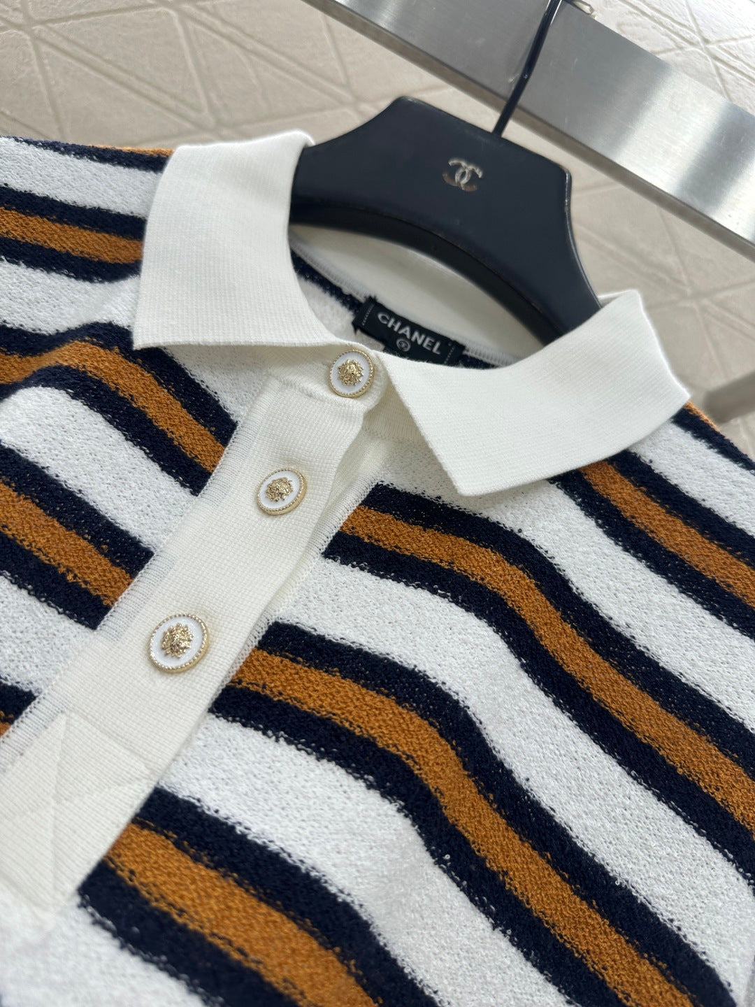 Knitted Striped T-shirt