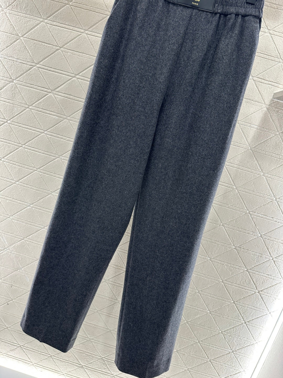 Wool Straight Leg Trousers