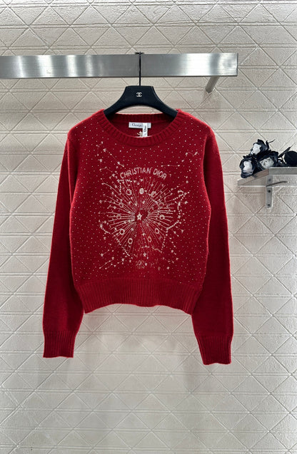 Rhinestone Starry Sky Sweater