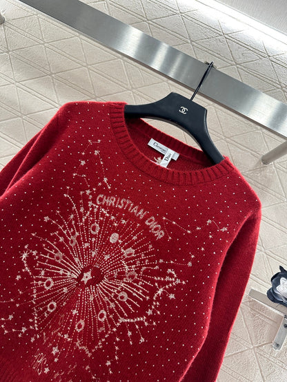 Rhinestone Starry Sky Sweater