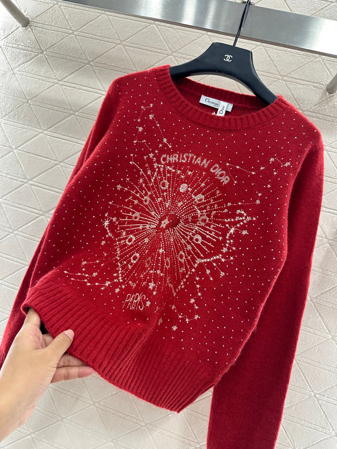 Rhinestone Starry Sky Sweater