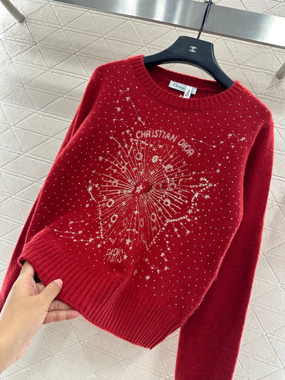 Rhinestone Starry Sky Sweater