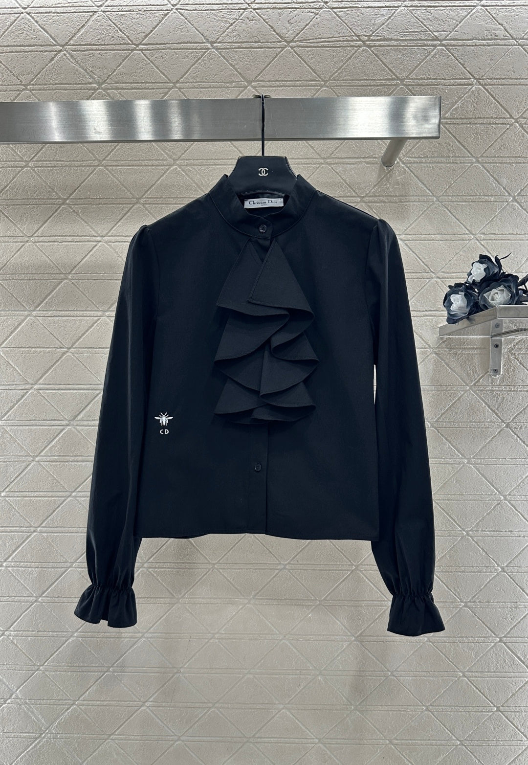 Stacked Cake Collar Shirt
