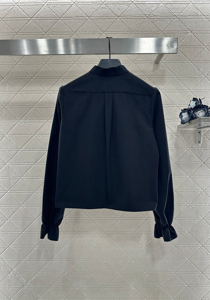 Stacked Cake Collar Shirt